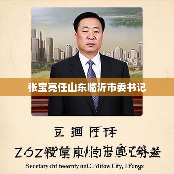 张宝亮任山东临沂市委书记