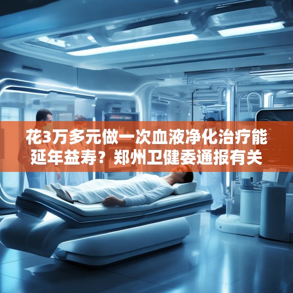 花3万多元做一次血液净化治疗能延年益寿？郑州卫健委通报有关查处情况
