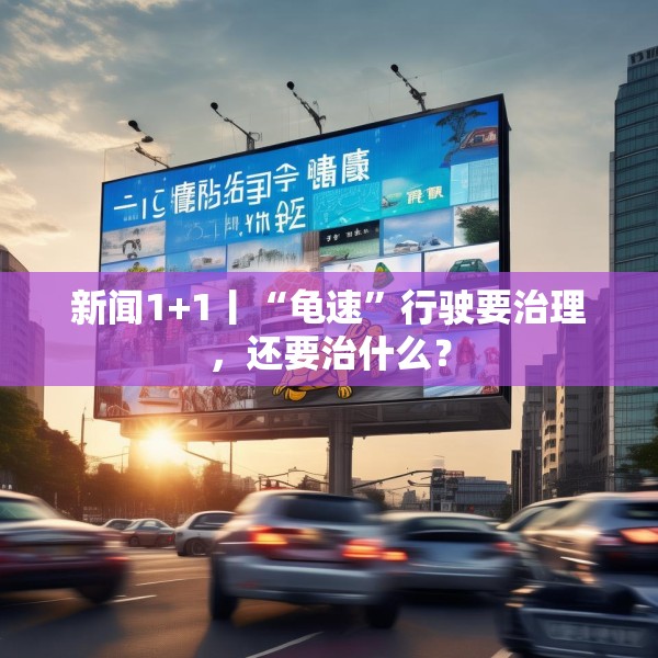 新闻1+1丨“龟速”行驶要治理，还要治什么？