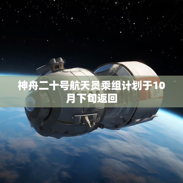 神舟二十号航天员乘组计划于10月下旬返回