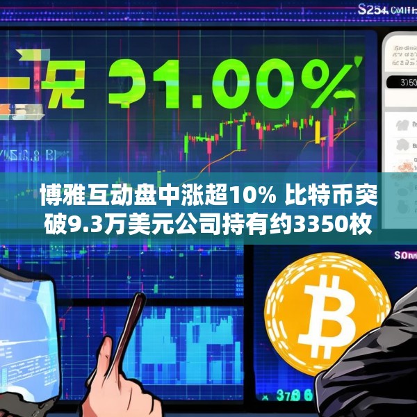 博雅互动盘中涨超10% 比特币突破9.3万美元公司持有约3350枚比特币