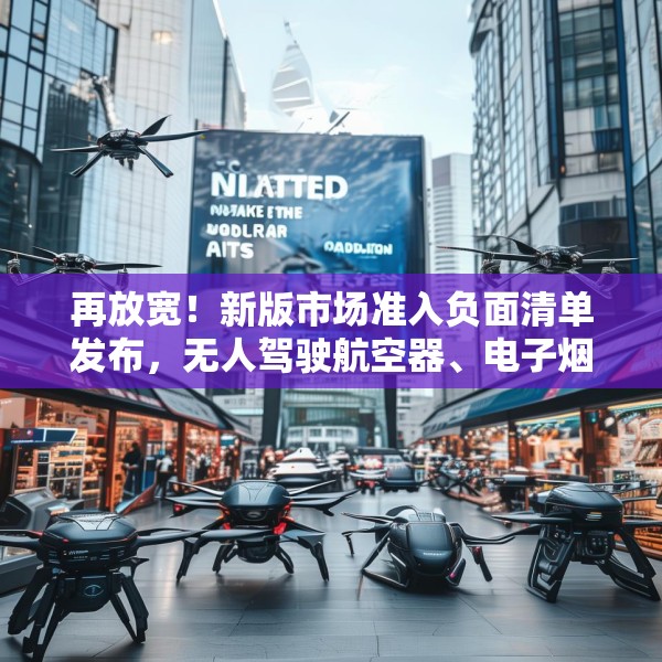 再放宽！新版市场准入负面清单发布，无人驾驶航空器、电子烟等新业态被纳入