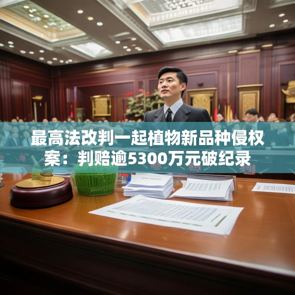 最高法改判一起植物新品种侵权案：判赔逾5300万元破纪录