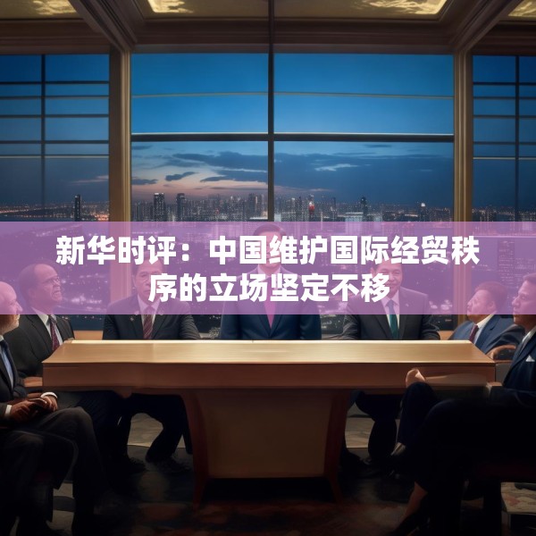 新华时评：中国维护国际经贸秩序的立场坚定不移