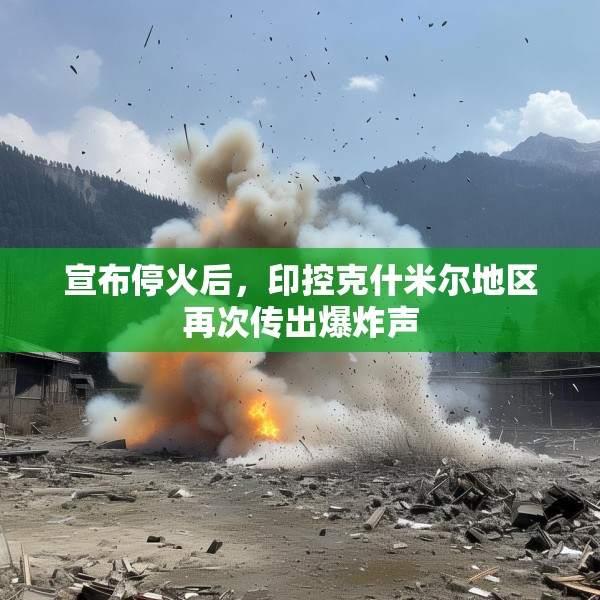 宣布停火后，印控克什米尔地区再次传出爆炸声