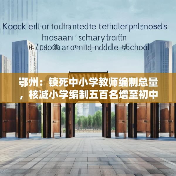 鄂州：锁死中小学教师编制总量，核减小学编制五百名增至初中