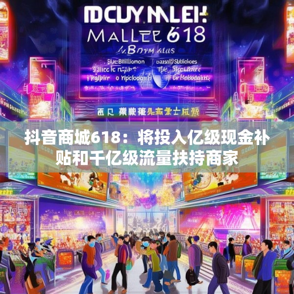 抖音商城618：将投入亿级现金补贴和千亿级流量扶持商家