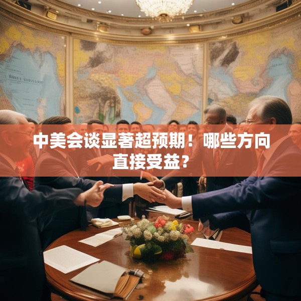 中美会谈显著超预期！哪些方向直接受益？