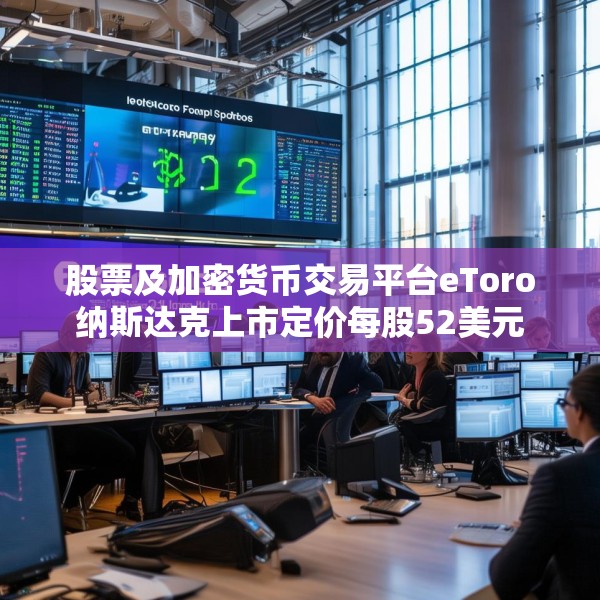 股票及加密货币交易平台eToro纳斯达克上市定价每股52美元