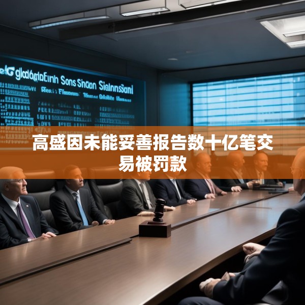 高盛因未能妥善报告数十亿笔交易被罚款