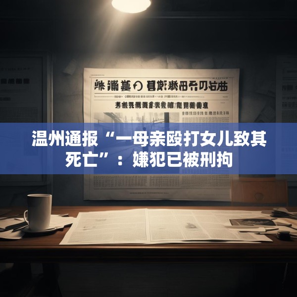 温州通报“一母亲殴打女儿致其死亡”：嫌犯已被刑拘