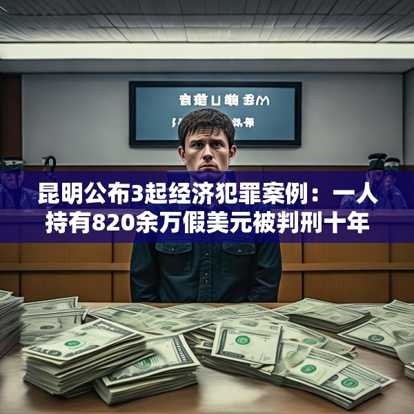 昆明公布3起经济犯罪案例：一人持有820余万假美元被判刑十年