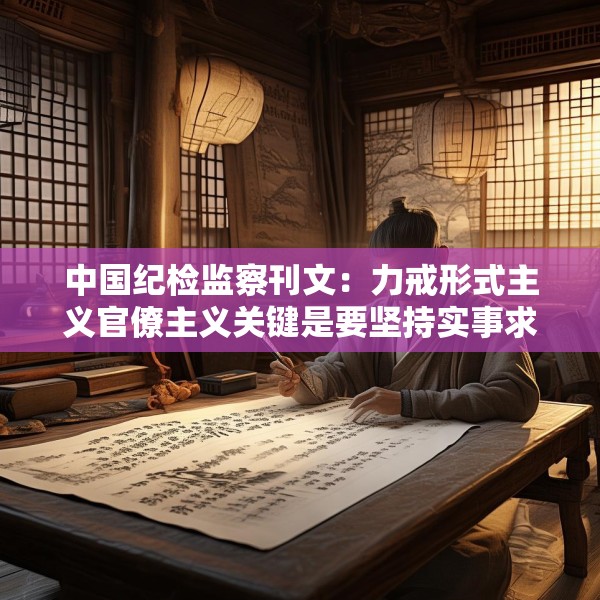 中国纪检监察刊文：力戒形式主义官僚主义关键是要坚持实事求是