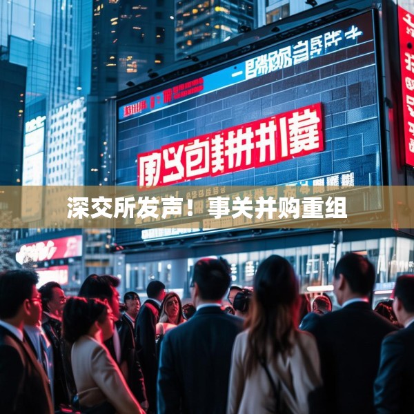 深交所发声！事关并购重组