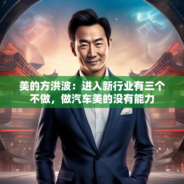 美的方洪波：进入新行业有三个不做，做汽车美的没有能力