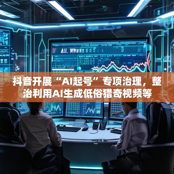 抖音开展“AI起号”专项治理，整治利用AI生成低俗猎奇视频等