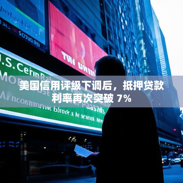 美国信用评级下调后，抵押贷款利率再次突破 7%