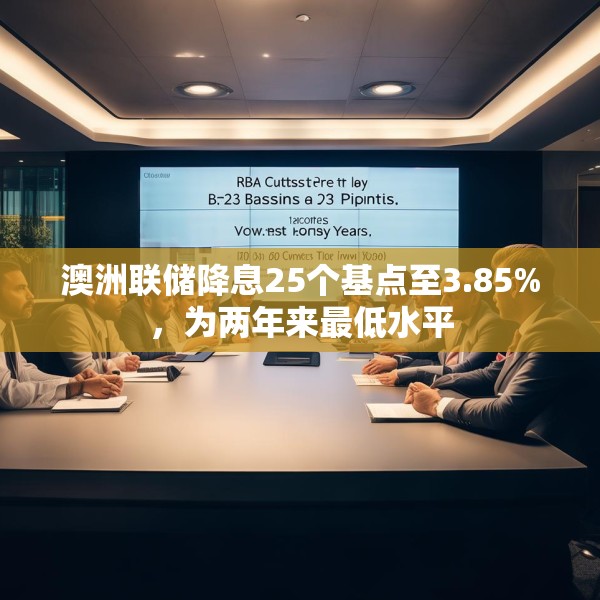 澳洲联储降息25个基点至3.85%，为两年来最低水平