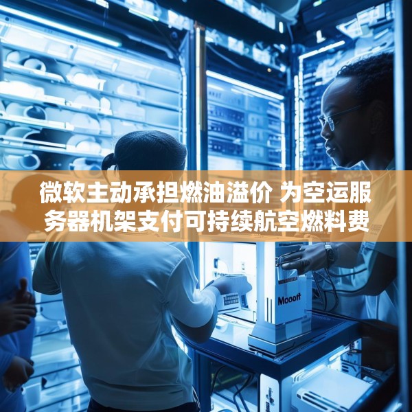 微软主动承担燃油溢价 为空运服务器机架支付可持续航空燃料费用