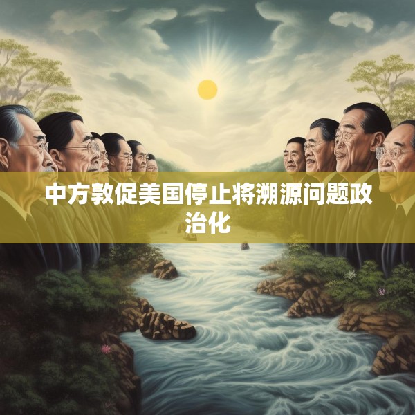 中方敦促美国停止将溯源问题政治化