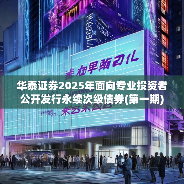 华泰证券2025年面向专业投资者公开发行永续次级债券(第一期)
