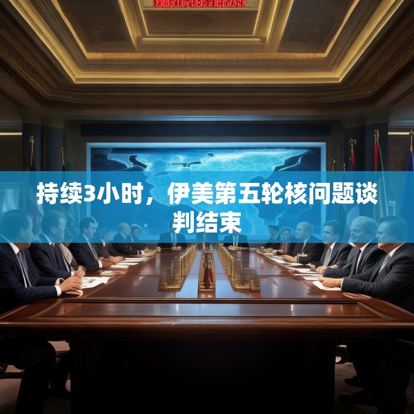 持续3小时，伊美第五轮核问题谈判结束