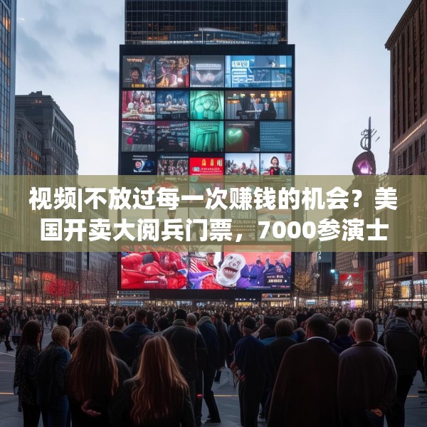 视频|不放过每一次赚钱的机会？美国开卖大阅兵门票，7000参演士兵一天只供一顿热餐