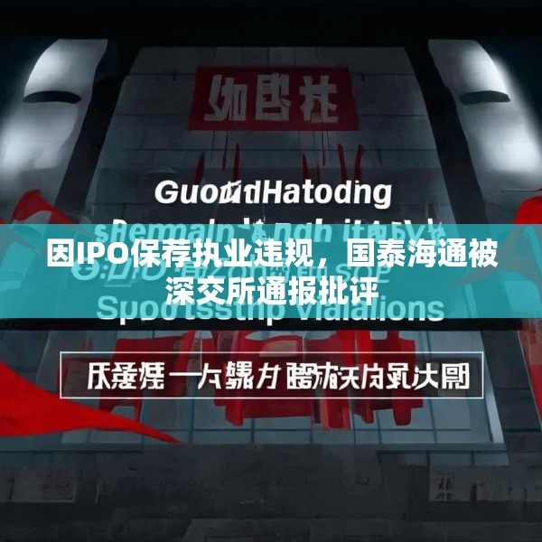 因IPO保荐执业违规，国泰海通被深交所通报批评