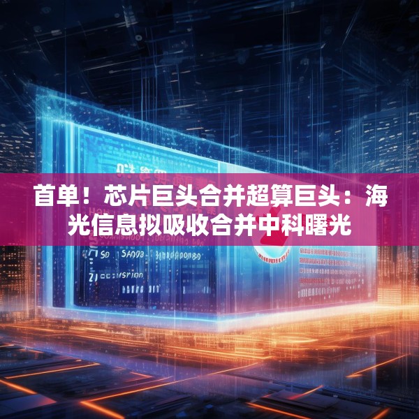 首单！芯片巨头合并超算巨头：海光信息拟吸收合并中科曙光