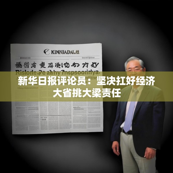 新华日报评论员：坚决扛好经济大省挑大梁责任