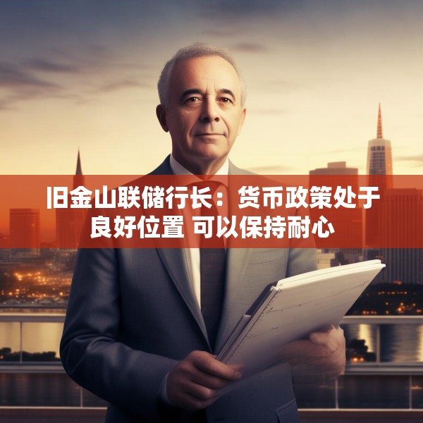 旧金山联储行长：货币政策处于良好位置 可以保持耐心