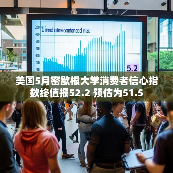 美国5月密歇根大学消费者信心指数终值报52.2 预估为51.5