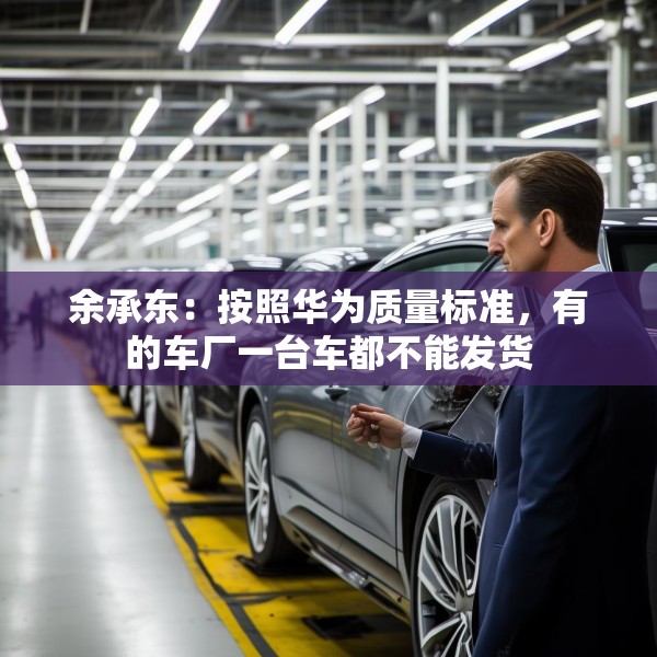 余承东：按照华为质量标准，有的车厂一台车都不能发货