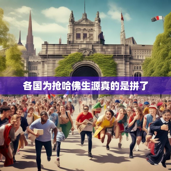 各国为抢哈佛生源真的是拼了