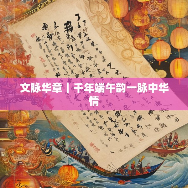 文脉华章｜千年端午韵一脉中华情