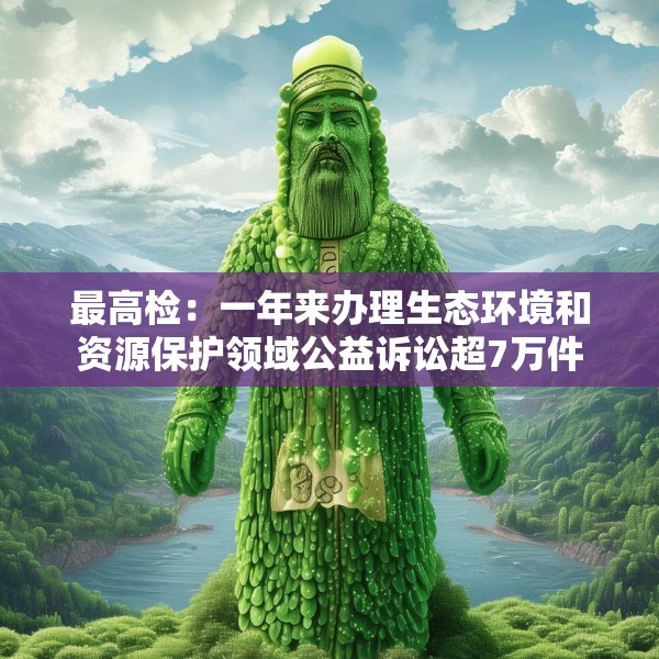 最高检：一年来办理生态环境和资源保护领域公益诉讼超7万件