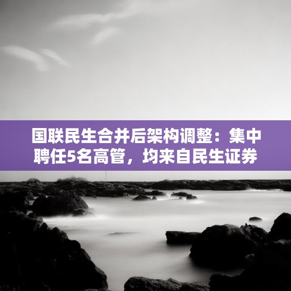国联民生合并后架构调整：集中聘任5名高管，均来自民生证券