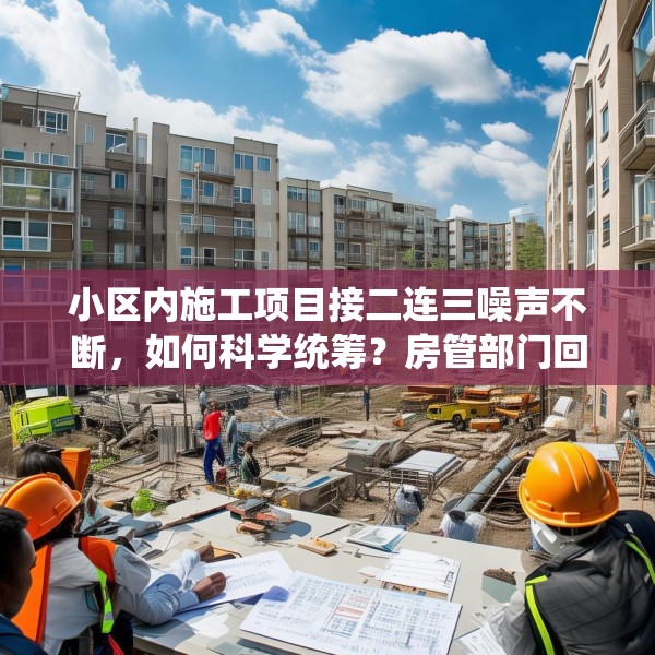 小区内施工项目接二连三噪声不断，如何科学统筹？房管部门回应