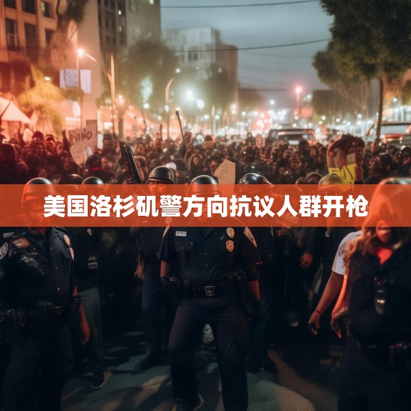 美国洛杉矶警方向抗议人群开枪