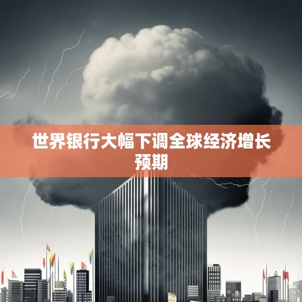 世界银行大幅下调全球经济增长预期