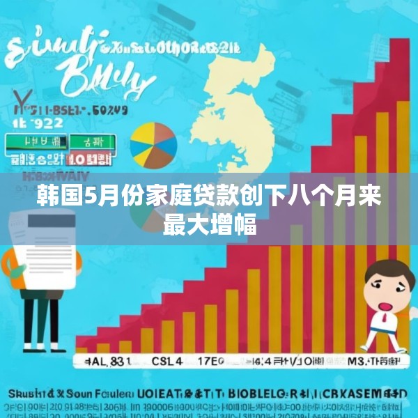 韩国5月份家庭贷款创下八个月来最大增幅