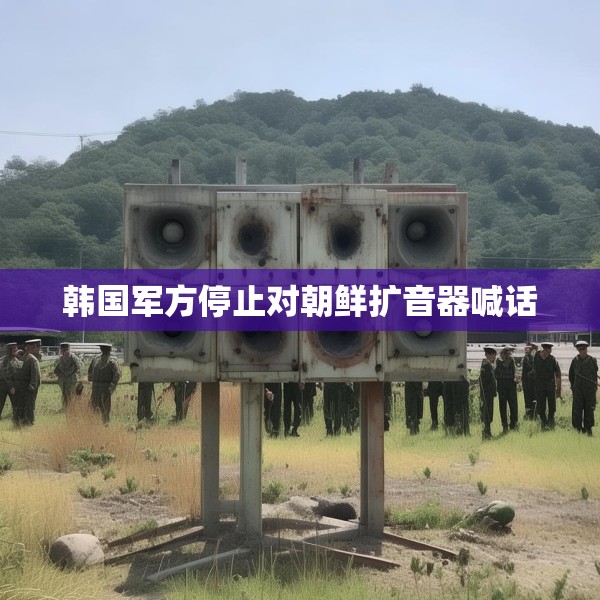 韩国军方停止对朝鲜扩音器喊话