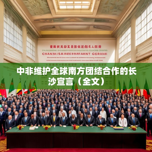 中非维护全球南方团结合作的长沙宣言（全文）