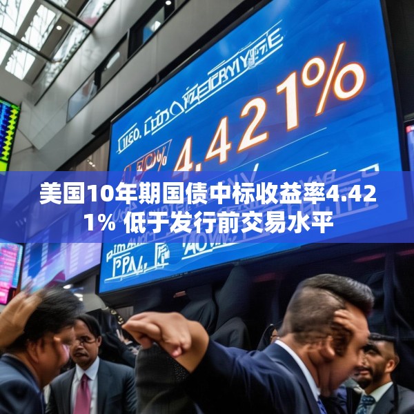 美国10年期国债中标收益率4.421% 低于发行前交易水平