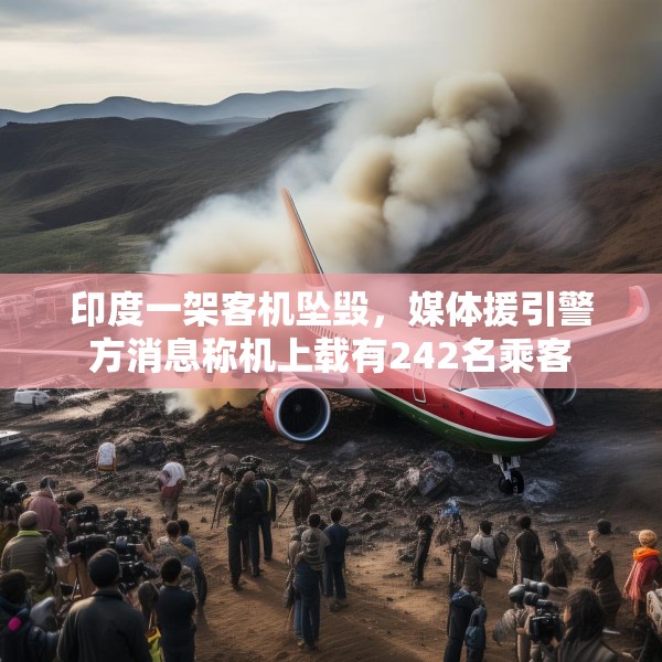 印度一架客机坠毁，媒体援引警方消息称机上载有242名乘客
