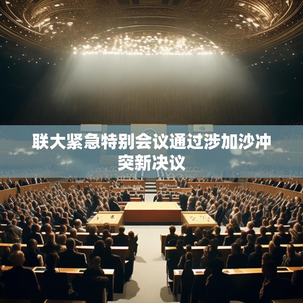 联大紧急特别会议通过涉加沙冲突新决议