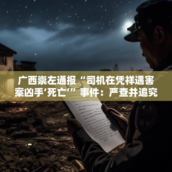 广西崇左通报“司机在凭祥遇害案凶手‘死亡’”事件：严查并追究相关部门和人员责任