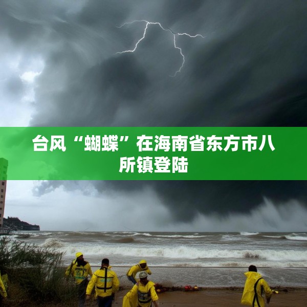 台风“蝴蝶”在海南省东方市八所镇登陆