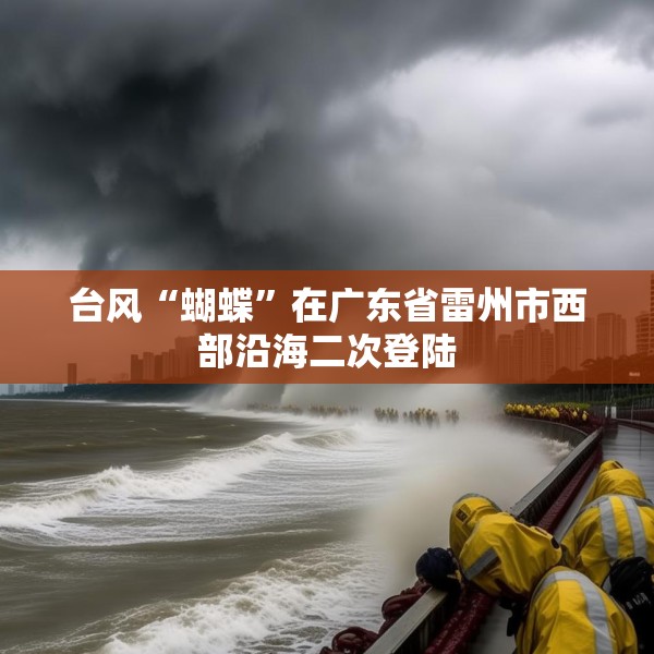 台风“蝴蝶”在广东省雷州市西部沿海二次登陆