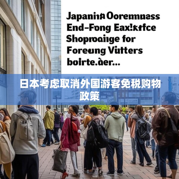 日本考虑取消外国游客免税购物政策